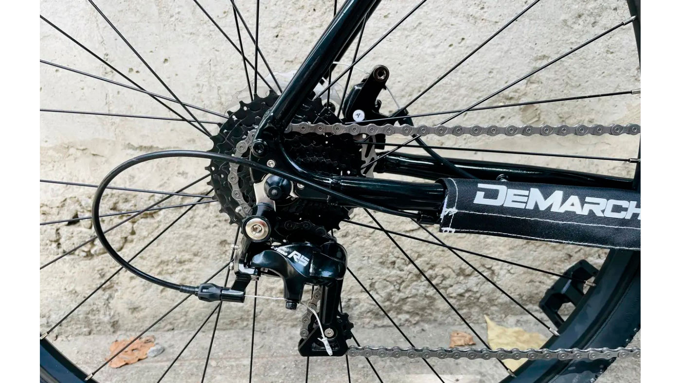 Фотографія Велосипед DeMARCHE Gravel Point 2x9 28" розмір S 2022 Чорний 2