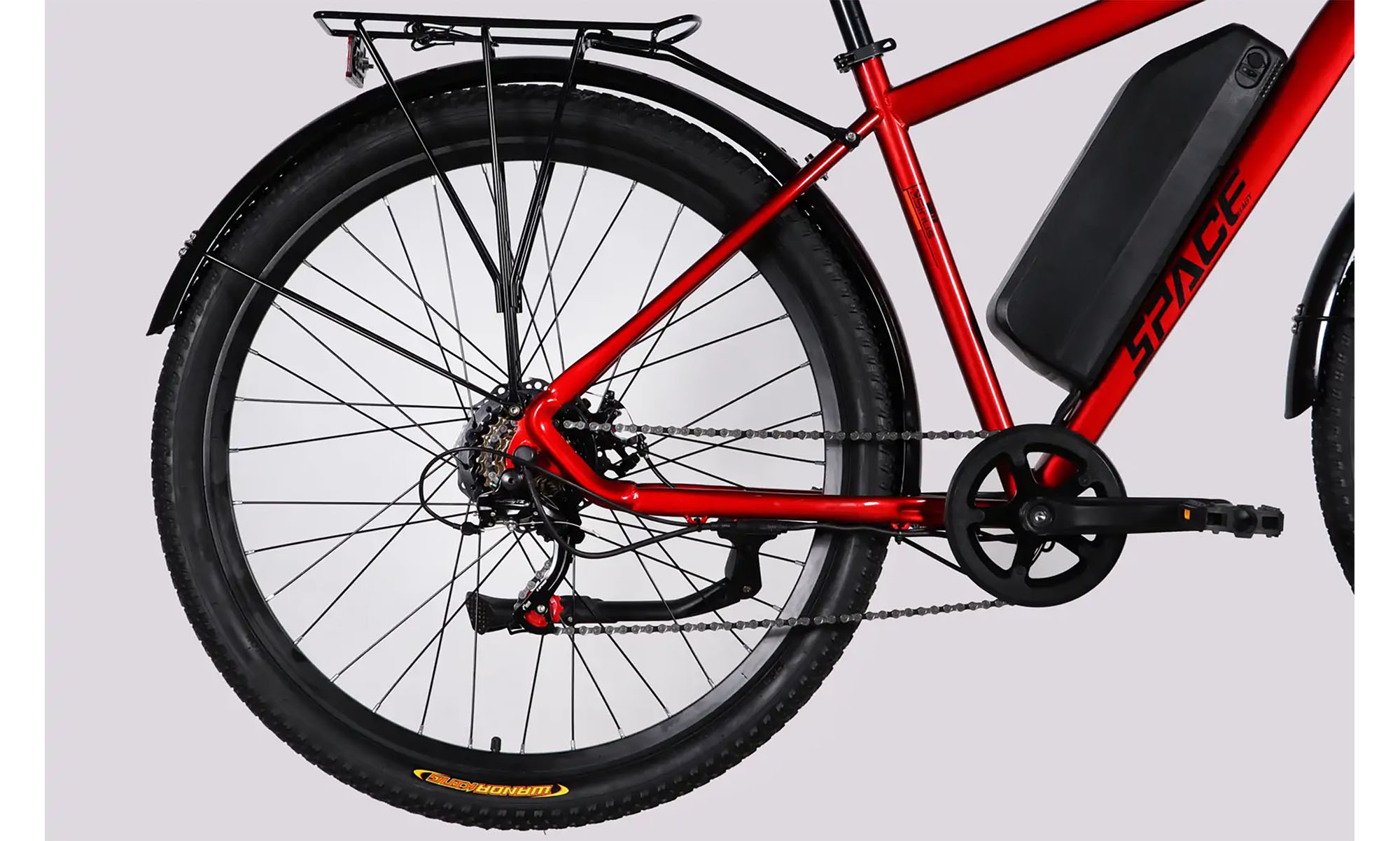 Велосипед с электроприводом SPACE SIRIUS DD FR 29", размер L, рама-19", 48B, 15.6А*ч, 500Вт, год 2026, красный 4