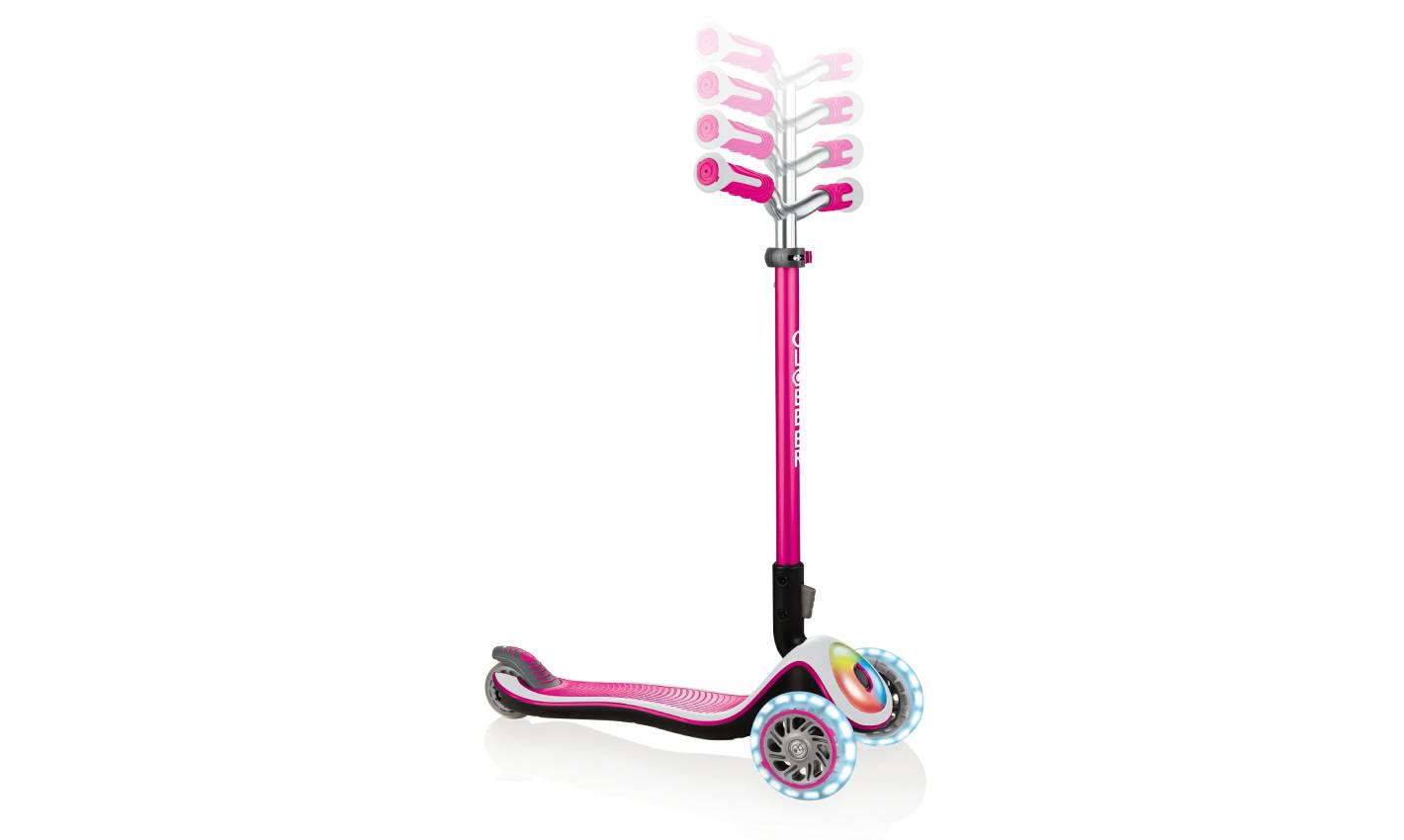 Самокат GLOBBER ELITE PRIME розовый, колёса с подсветкой, 3+ 5 Самокат GLOBBER ELITE PRIME розовый, колёса с подсветкой, 3+ 5