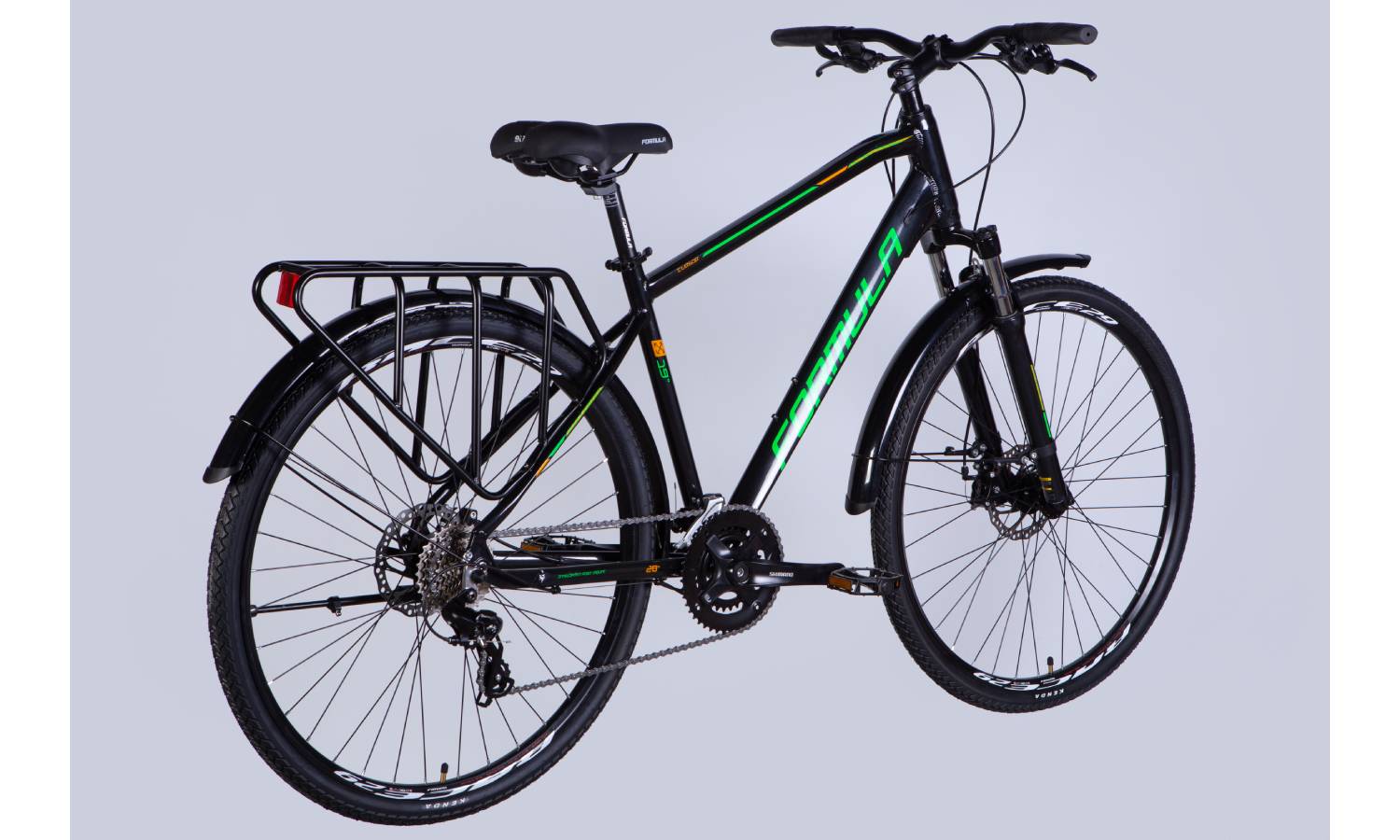Велосипед Formula CURSOR MAN PRO DD 28" розмір L рама 19" 2025 чорно-зелений 4
