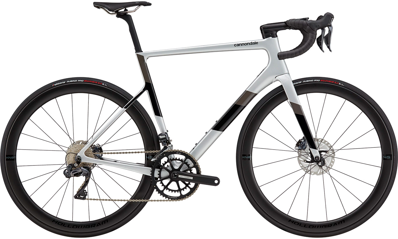 Велосипед Cannondale SUPERSIX EVO Carbon Disc Ultegra Di2 28" (2021) 2021 Сіро-чорний 15