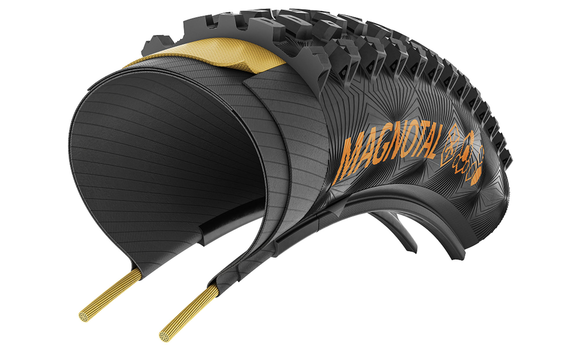 Покрышка бескамерная Continental Magnotal Trail Grip 27.5" | 27.5 X 2.60, черная складная, skin 2