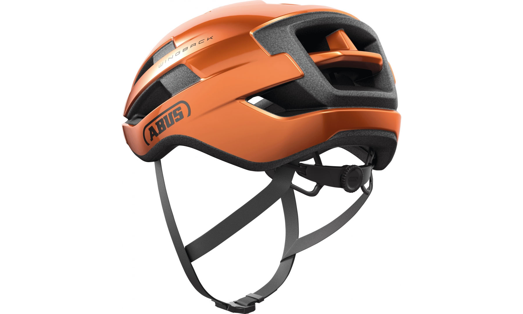 Велошлем спортивный ABUS WINGBACK goldfish orange, размер M (54-58 см), оранжевый 2
