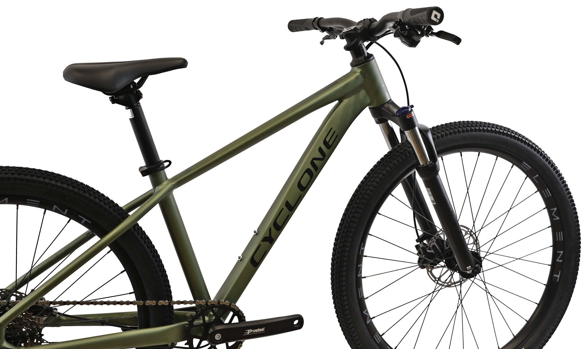 Велосипед Cyclone RX 26" размер XS, рама 12.5", 2025, Зелено-серый (мат)  2
