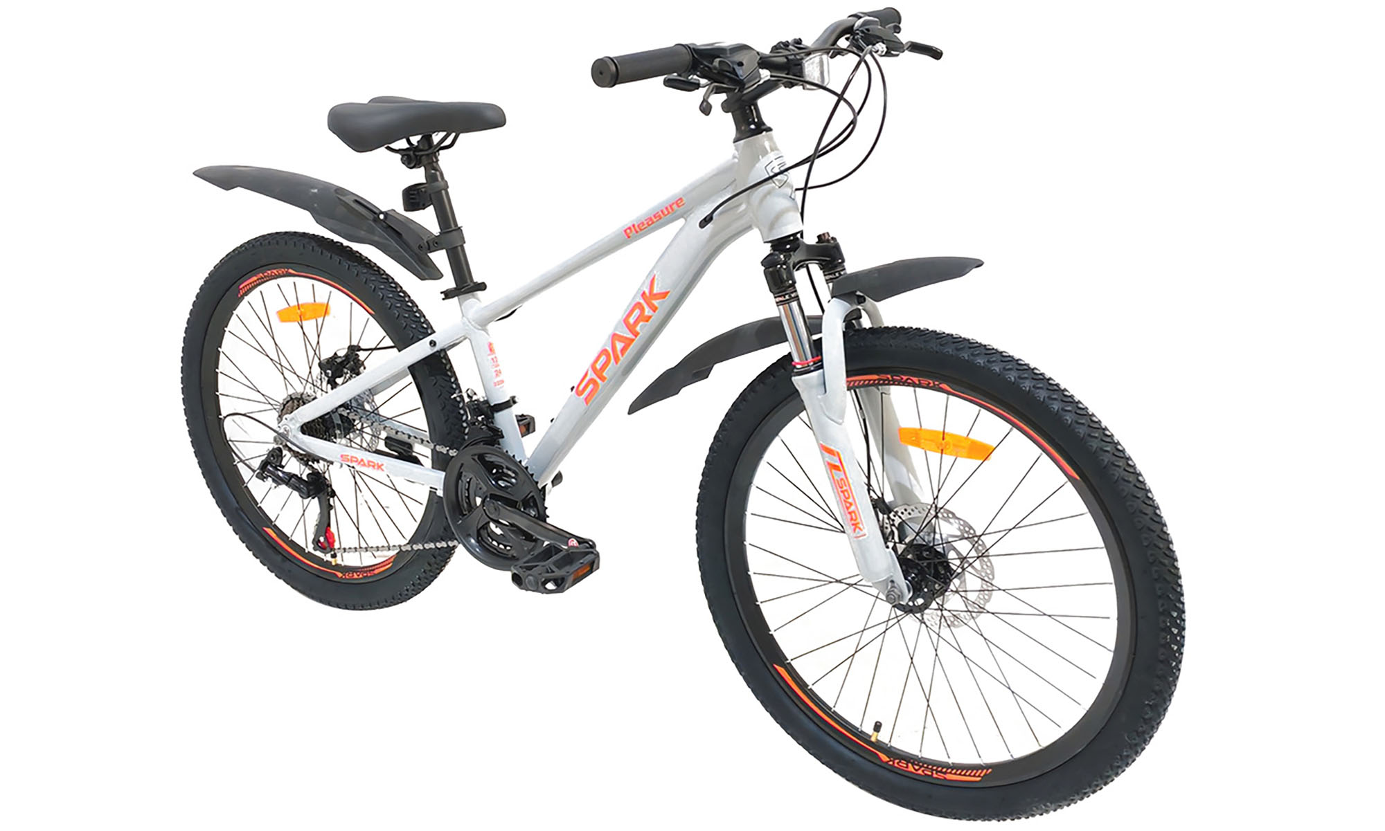 Велосипед SPARK PLEASURE 24", розмір XXS, рама 12", 2025, світло-сірий 4