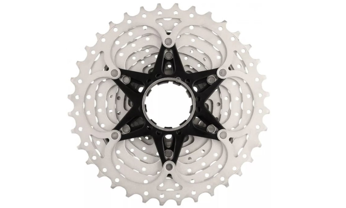 Кассета инд. 10-k 11-34T SUN RACE MS1 MTB, стальной паук, metallic silver 2