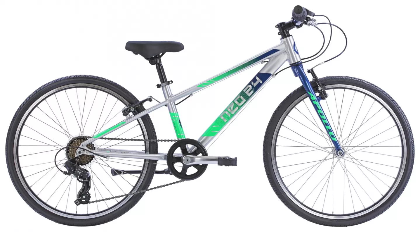Фотографія Велосипед Apollo NEO 7s boys 24" (2022) Сіро-зелений
