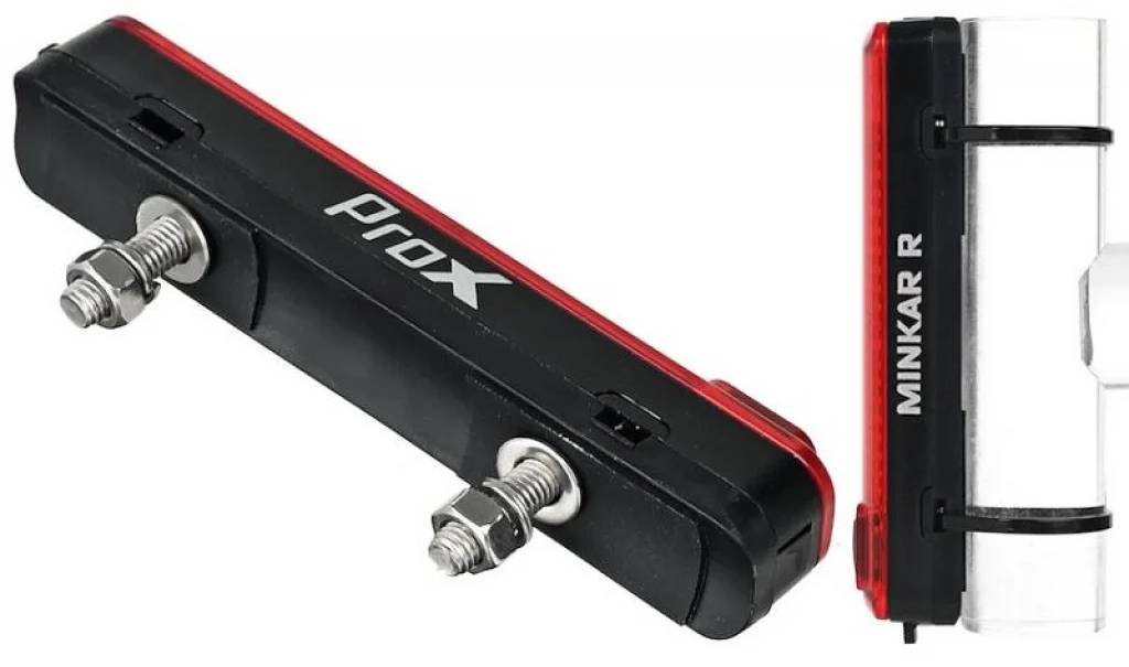 Фотография Фонарь задний ProX Minkar 24/Smd Led 30LM, 300mAh USB-C черный-красный