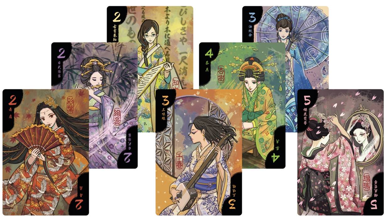 Настольная игра Ханамикоджи (Hanamikoji) 3