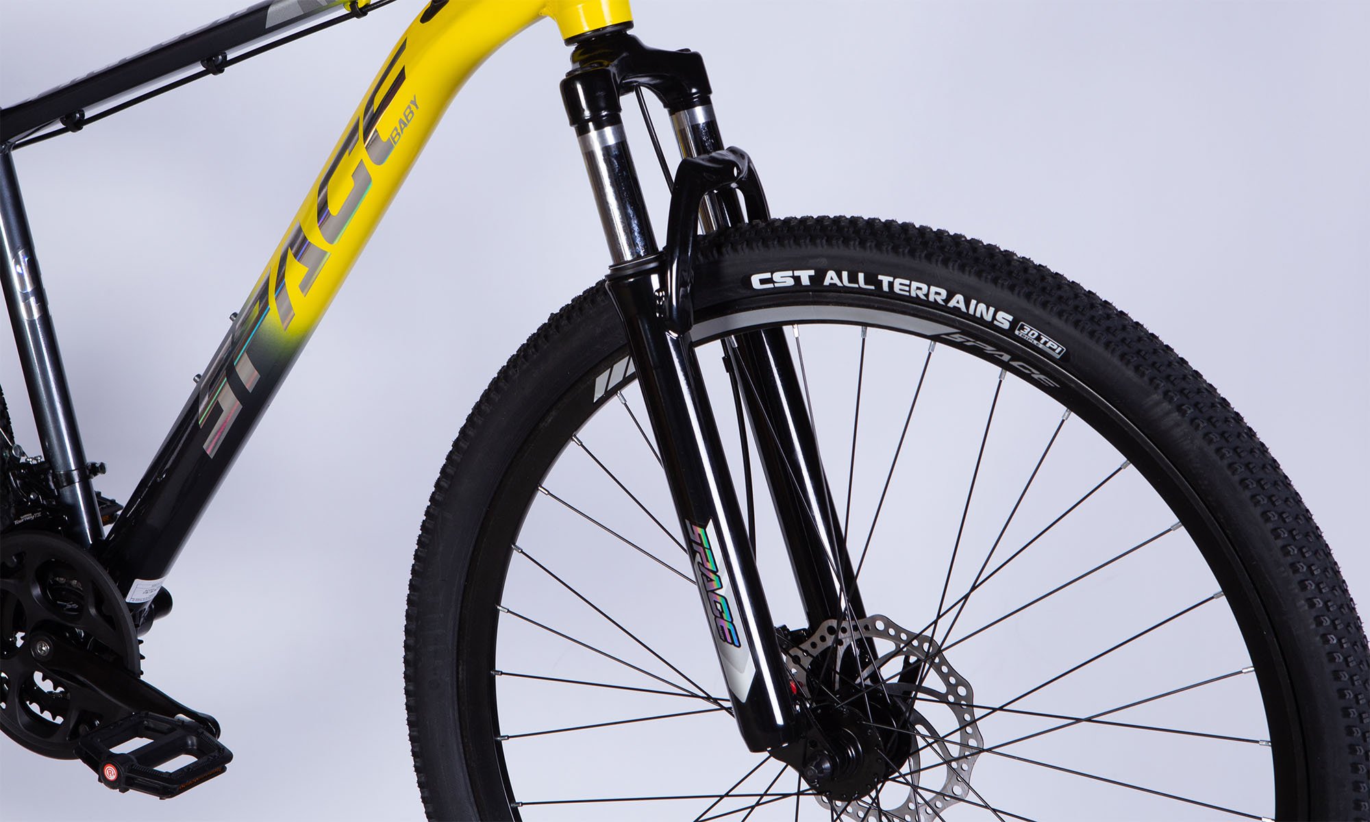 Велосипед SPACE PHAETON DD FR 27.5", размер M, рама-17", год 2026, серо-желтый 2 Велосипед SPACE PHAETON DD FR 27.5", размер M, рама-17", год 2026, серо-желтый 2