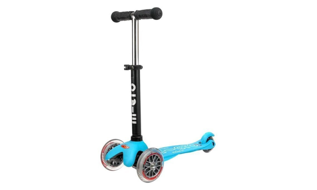 Самокат дитячий з ручкою Mini Micro 2go Deluxe Plus Синій 2