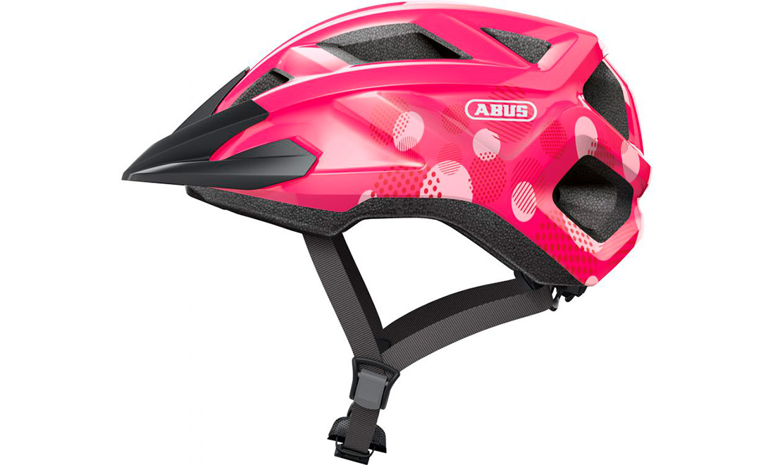Фотография Велошлем детский ABUS MOUNTZ размер S (48-54 см), Розовый