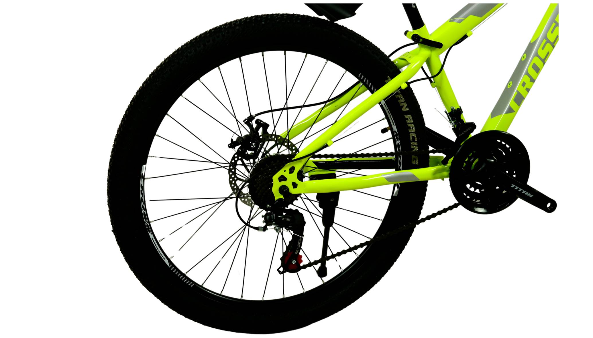 Фотография Велосипед CrossBike STORM 26" размер XS рама 13" (2023), Желтый 4