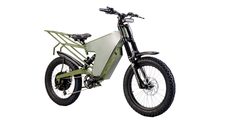 Фотография Электровелосипед Bayka E-Motion Big Military 18" moto motor wheel 2