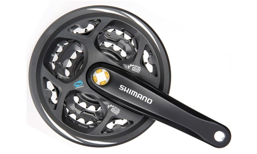 Фотография Шатун SHIMANO Altus FC-M311, 170 мм, 22-32-42Т, под квадрат  