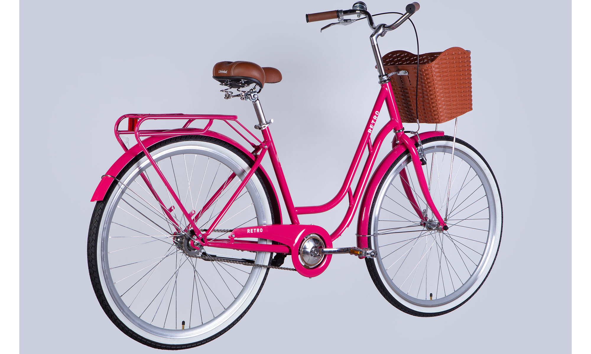 Велосипед Dorozhnik RETRO Velosteel 28", размер L, рама 19", 2025, розовый  4