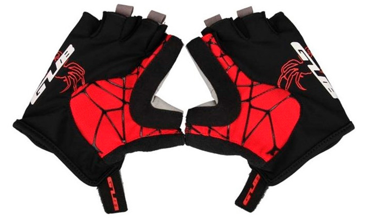 Перчатки велосипедные GUB S036 черно-красный, размер S 3