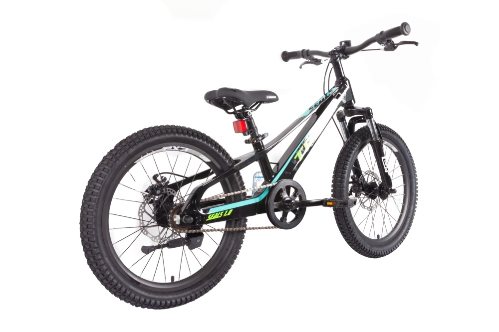 Велосипед Trinx SEALS 1.0 20" Black-Yellow-Cyan 2