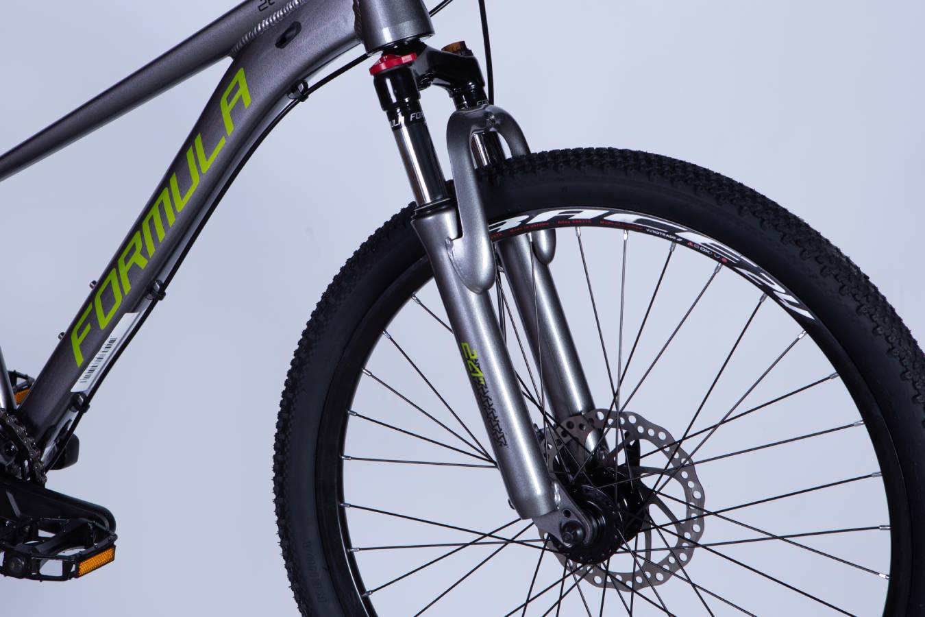 Велосипед Formula ZEPHYR 3.0 DD CS 24", розмір XXS, рама-12", 2025, сіро-зелений 4