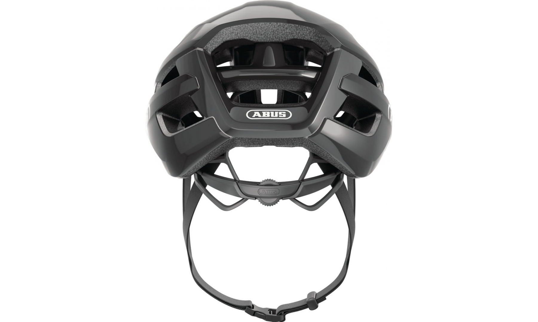 Велошлем спортивный ABUS POWERDOME shiny black, размер M (54-58 см), глянцевый черный 2