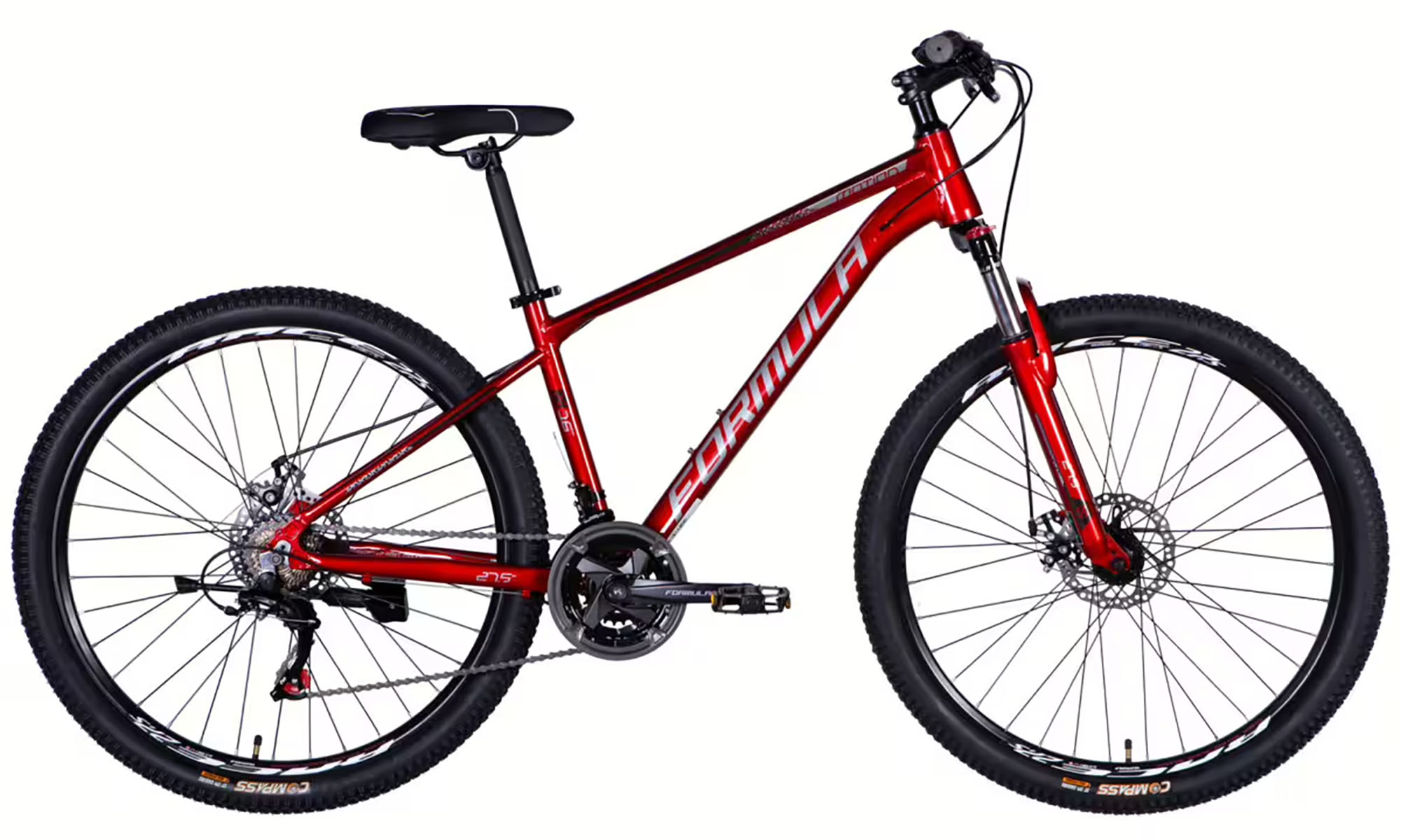 Велосипед Formula MOTION DD FR 27.5", размер S, рама 16", год 2026, красный с серым Велосипед Formula MOTION DD FR 27.5", размер S, рама 16", год 2026, красный с серым