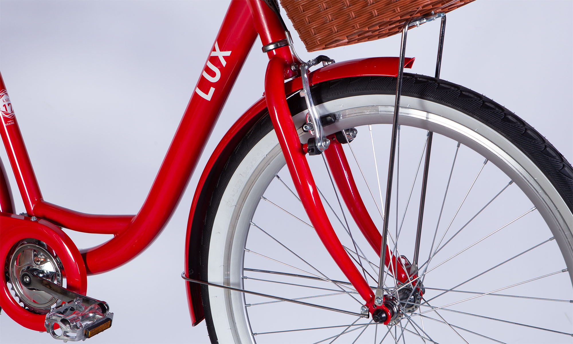 Велосипед Dorozhnik LUX Velosteel 26", розмір M, рама-17" 2025, червоний 5