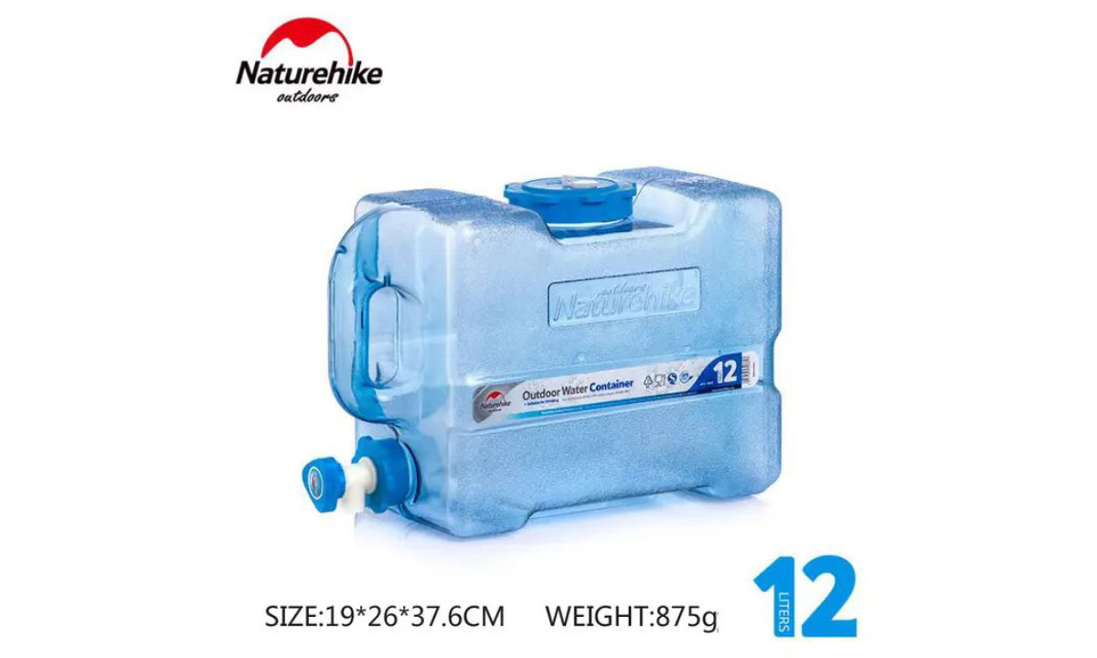 Фотография Канистра для воды Naturehike PC7 NH18S012-T, 12 л, синяя