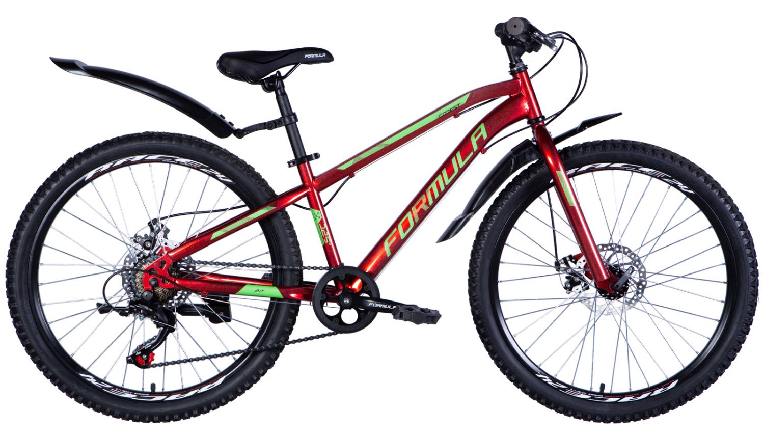 Фотографія Велосипед Formula FOREST DD 24" размер XXS 2024 Красный 