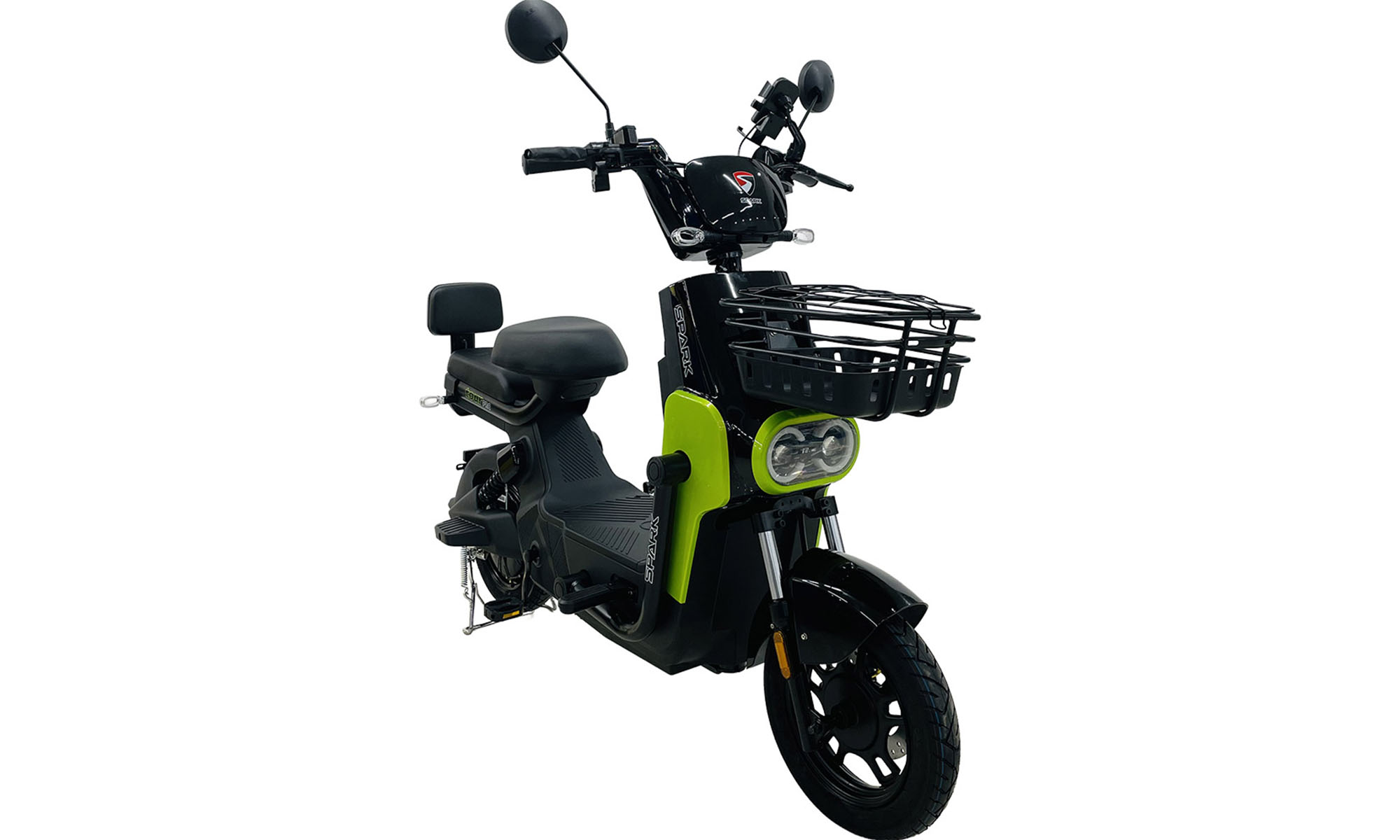 Велосипед с электромотором SPARK TOUR PRO 10", размер One Size, рама 14", 60V/1000W/20Ah, год 2026, черный с зеленым 2 Велосипед с электромотором SPARK TOUR PRO 10", размер One Size, рама 14", 60V/1000W/20Ah, год 2026, черный с зеленым 2