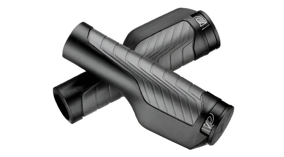 Гріпси VP VPG-ER05A, анатомічні 133 мм, з одним замком, сіро-чорні 