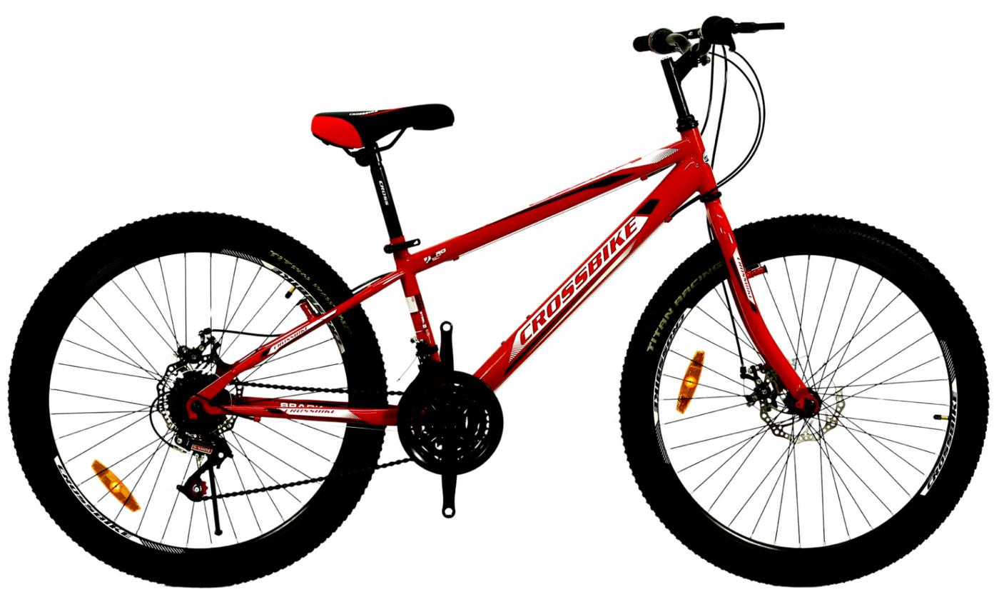 Фотография Велосипед CROSSBIKE Spark D 24" размер XXS рама 11 2022 Красный
