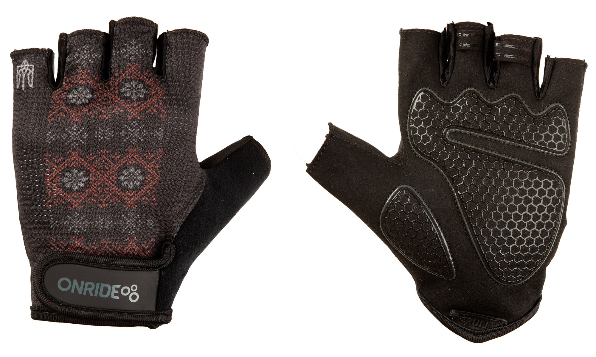 Рукавички ONRIDE Hold 20 Ornament колір чорний, розмір XXL Рукавички ONRIDE Hold 20 Ornament колір чорний, розмір XXL