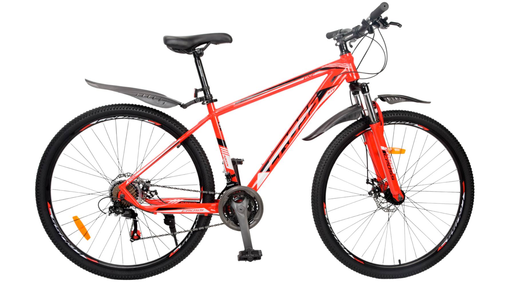Фотография Велосипед Cross Kron 27.5" размер M, рама 17" (2024), Черно-Красный 