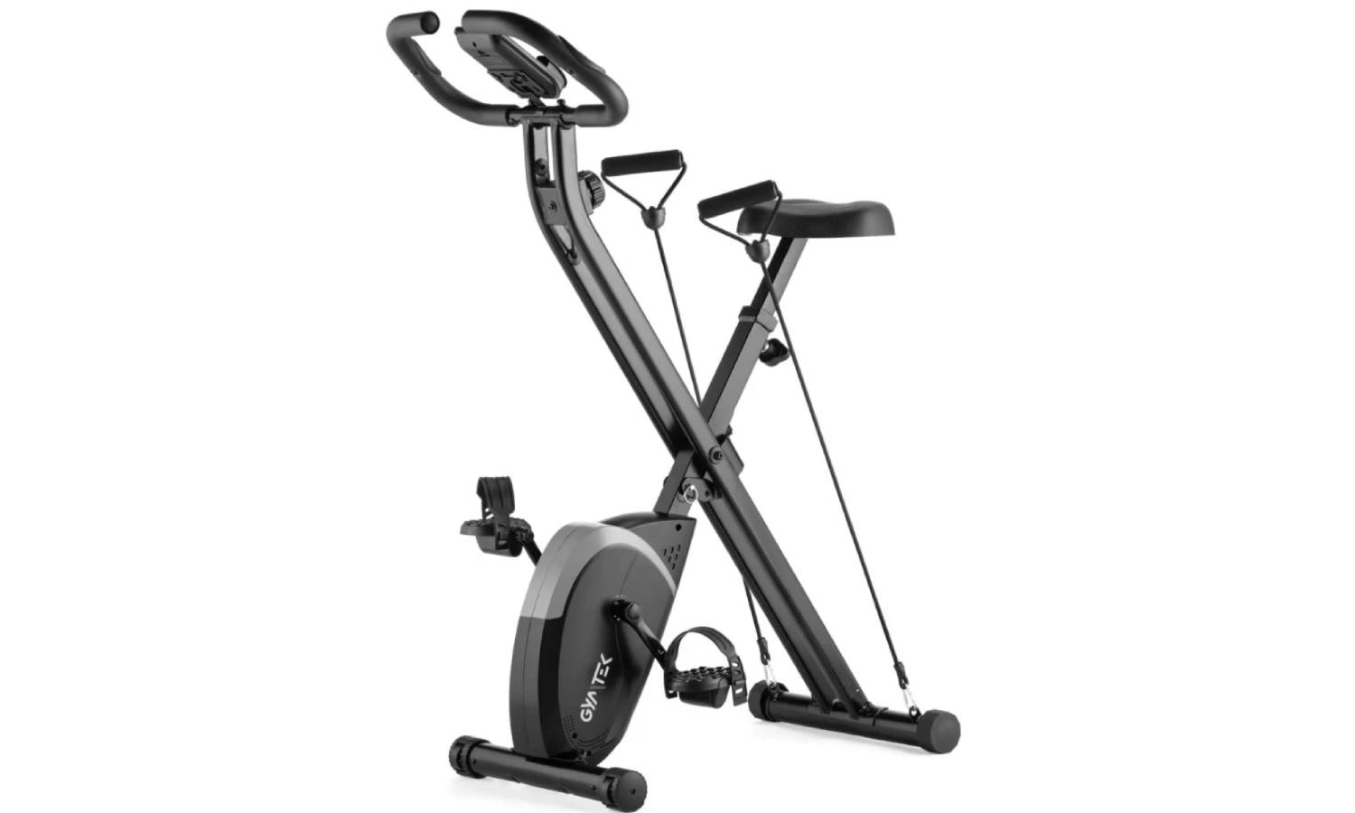 Велотренажер Gymtek FX800 магнитный складной с эспандерами серый 5