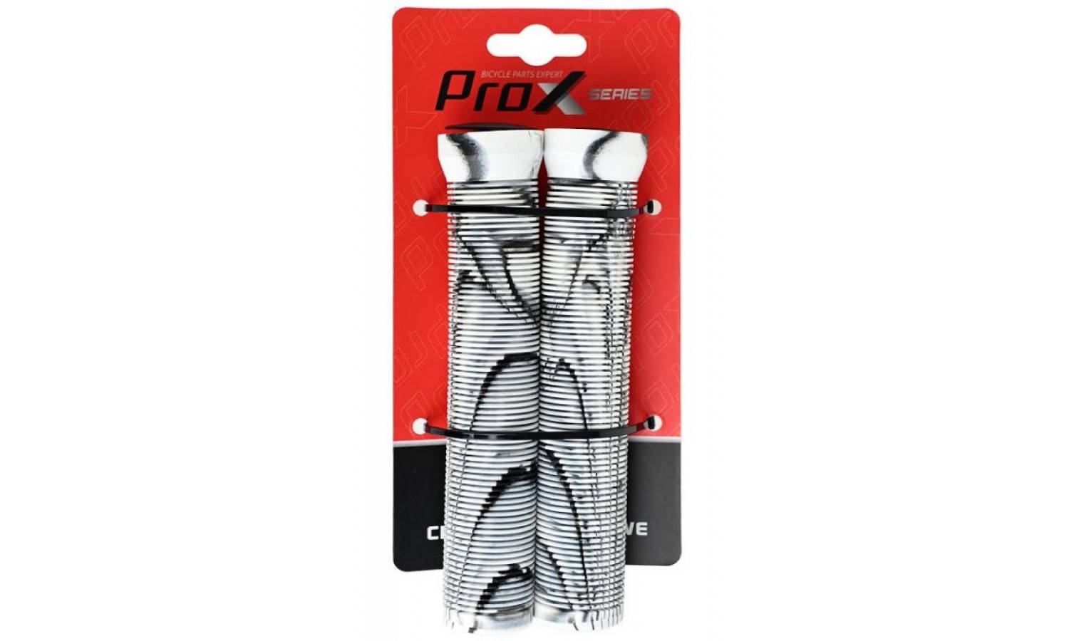 Грипсы ProX GP-70H 165mm бело-черный 2