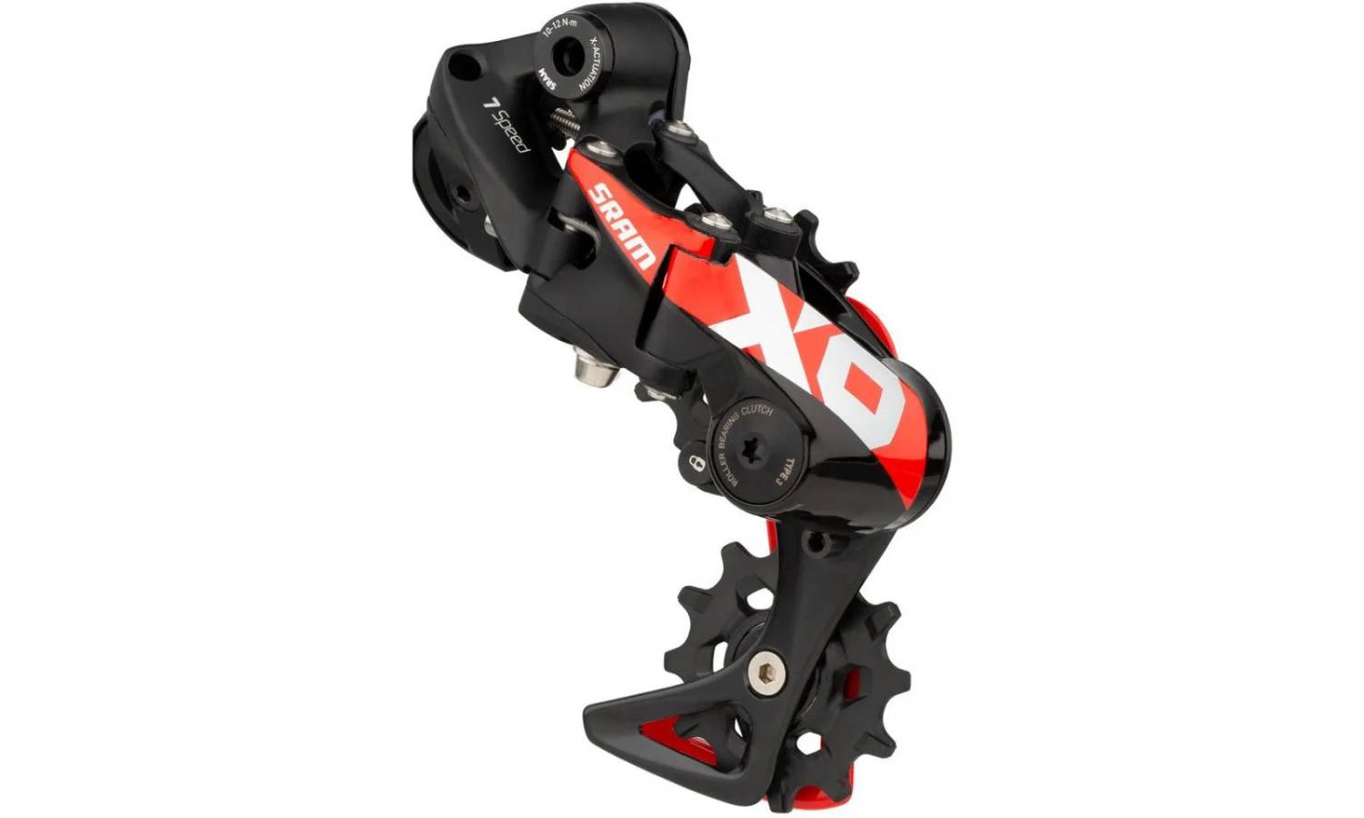 Фотография Задний переключатель SRAM X01DH 7ск Short Cage Red 2020