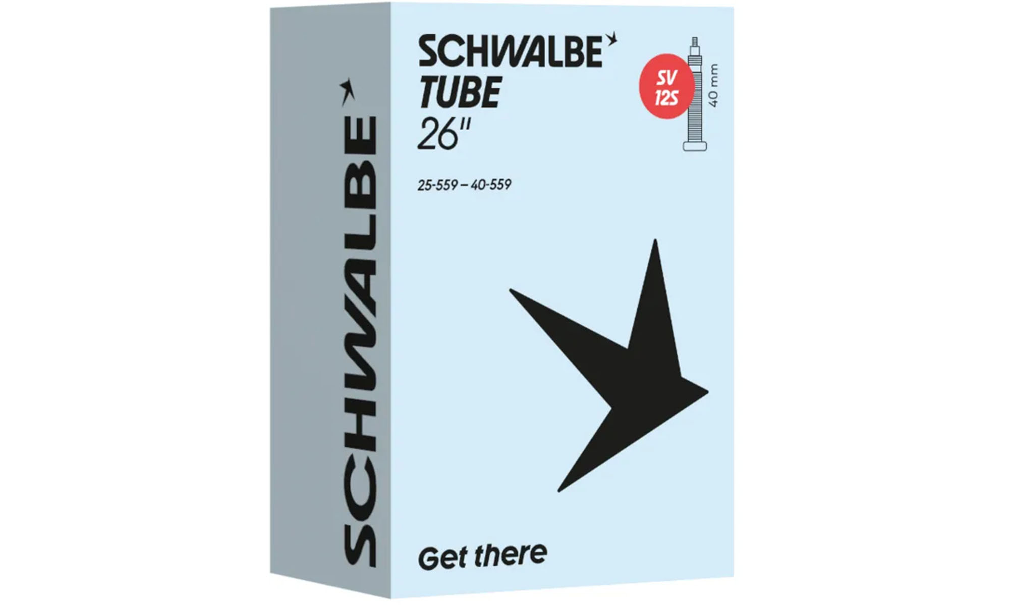 Камера 26" (25/40-559) Schwalbe SV12S 40мм Камера 26" (25/40-559) Schwalbe SV12S 40мм