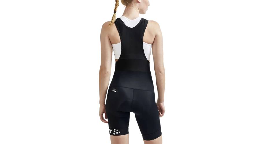 Фотографія Велошорти Craft Core Endur Bib Shorts жіночі, розмір XS, сезон SS 21, чорно-білий 3