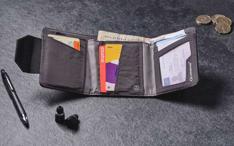 Кошелек Lifeventure Recycled RFID Wallet olive 2