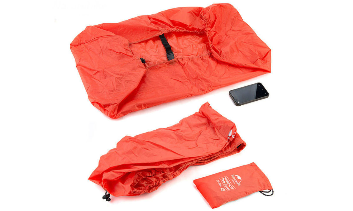 Фотография Чехол для рюкзака Naturehike NH15Y001-Z M, 30-50 л, оранжевый 3