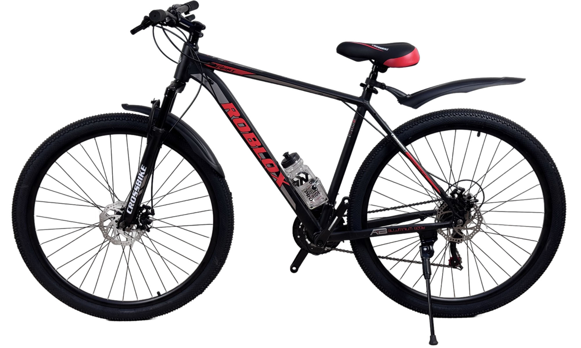 Велосипед CrossBike Roblox 29", размер XL, рама 21", год 2026, Черный-Красный 4