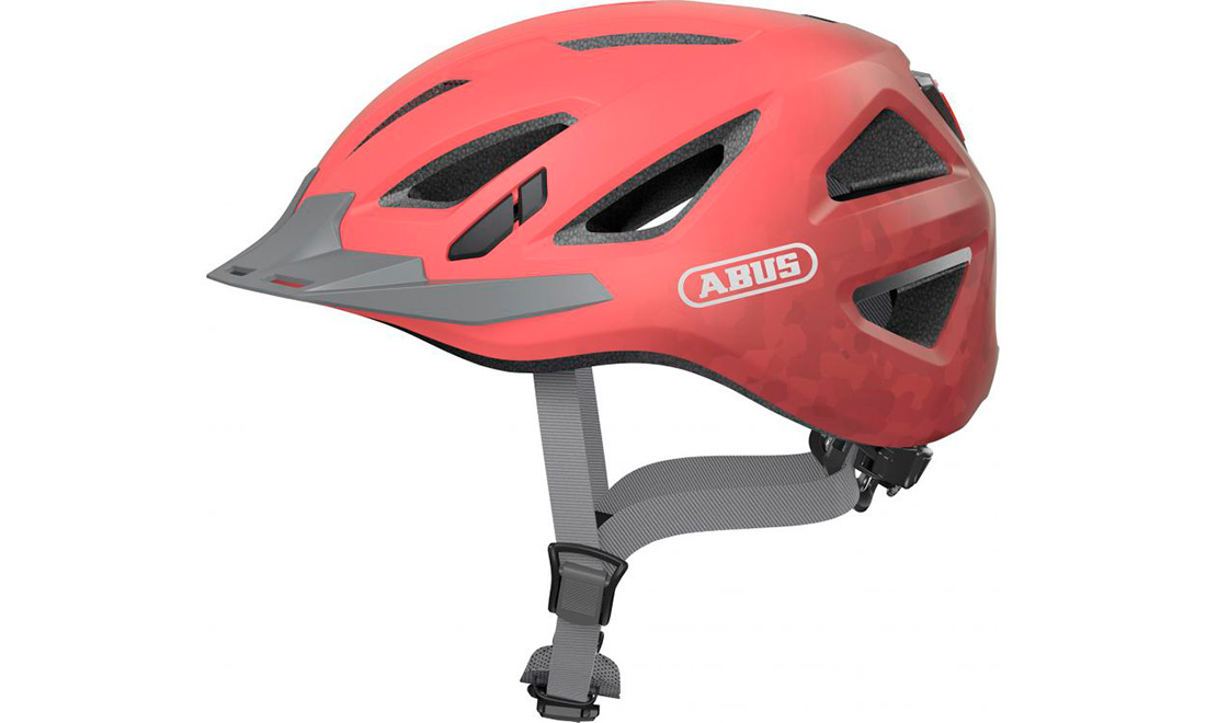 Фотография Велошлем ABUS URBAN-I 3.0 размер S (51-55 см), Серо-красный