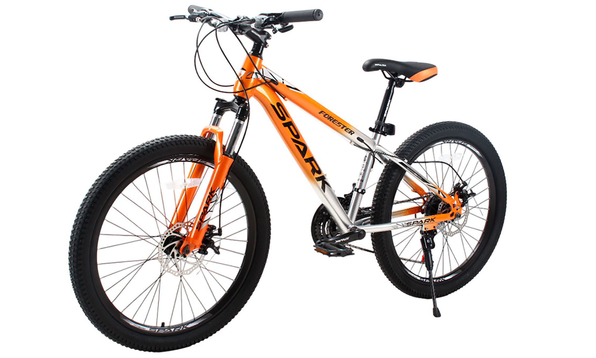 Велосипед SPARK FORESTER JR. 24", розмір XS, рама 13", рік 2025, помаранчевий з сірим 4