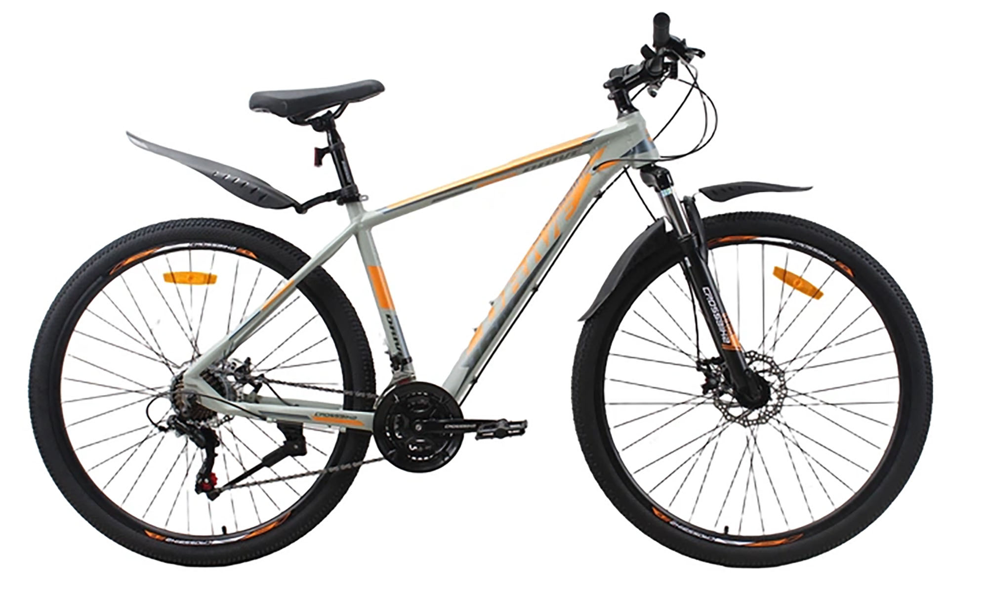 Велосипед Crossbike Drive 29", розмір L, рама 19", рік 2026, Сірий-Чорний Велосипед Crossbike Drive 29", розмір L, рама 19", рік 2026, Сірий-Чорний