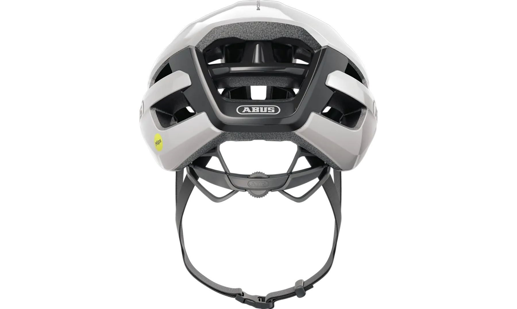 Велошлем спортивный ABUS POWERDOME MIPS shiny white, размер L (57-61 см), глянцевый белый 3