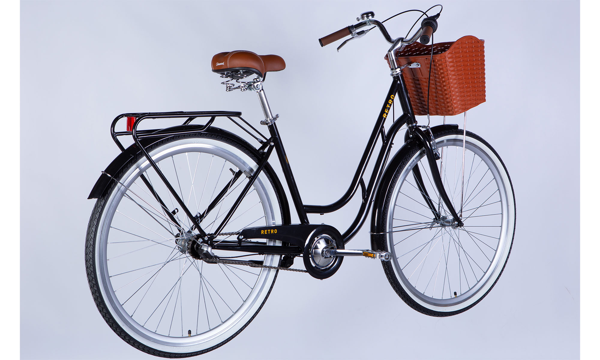 Велосипед Dorozhnik RETRO PH 28" розмір L, рама 19" 2025, чорний 6