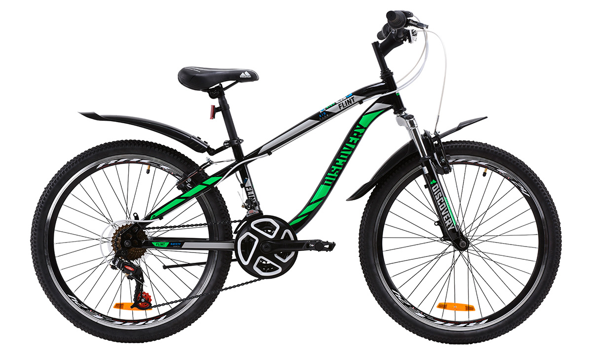 Фотографія Велосипед Discovery 24" FLINT AM Vb-r (2020) 2020 Чорно-зелений