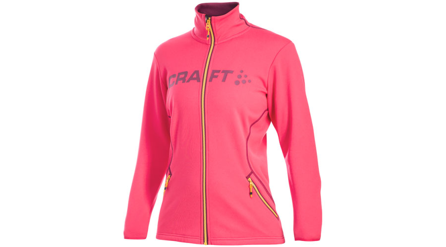 Фотографія Кофта Craft Logo Full Zip Jacket жіночий, розмір XS, сезон AW 14, Рожевий 