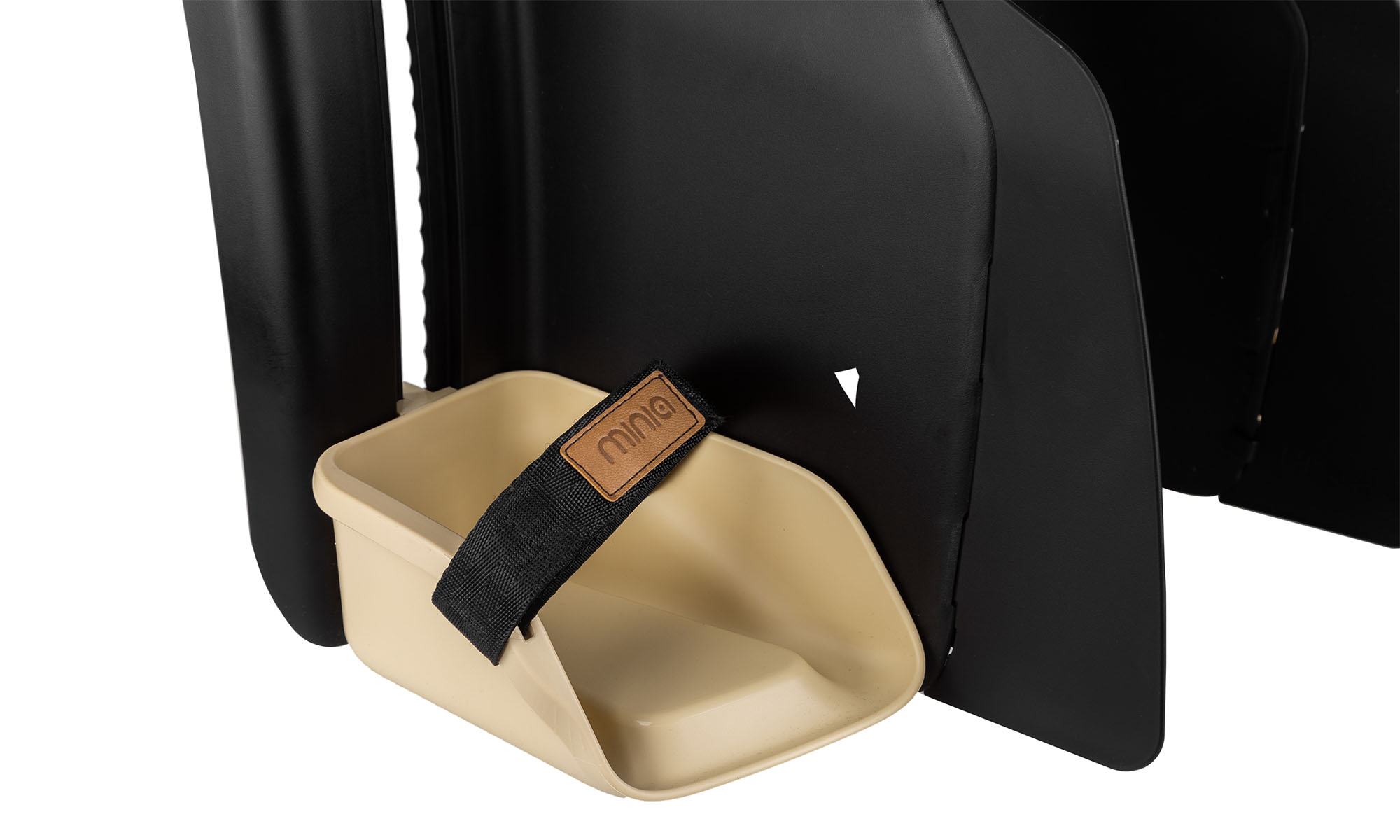 Дитяче велокрісло заднє POLISPORT Minia CFS на багажник, 9-22 кг, жовте 2