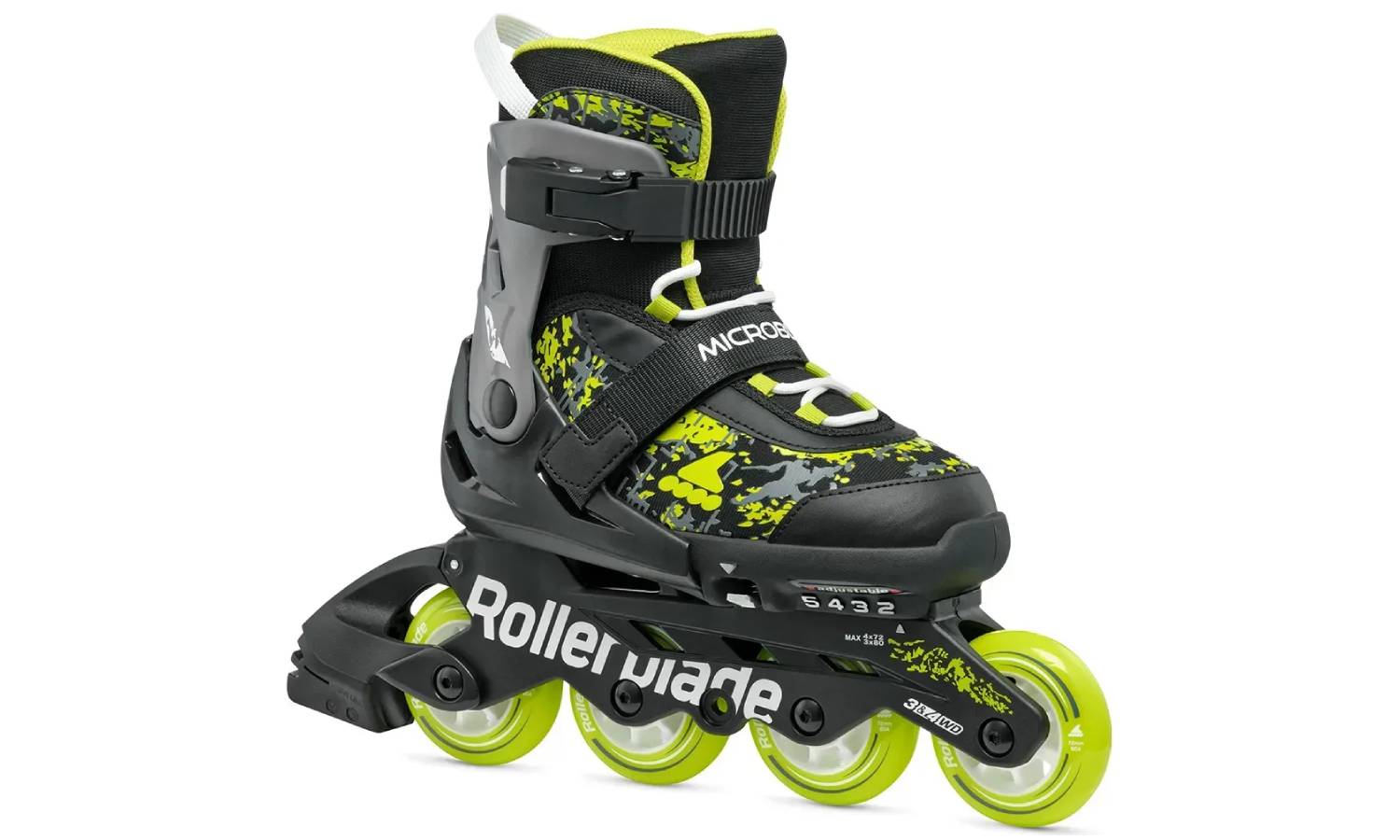 Ролики Rollerblade Microblade SL black-lime 33-36.5 